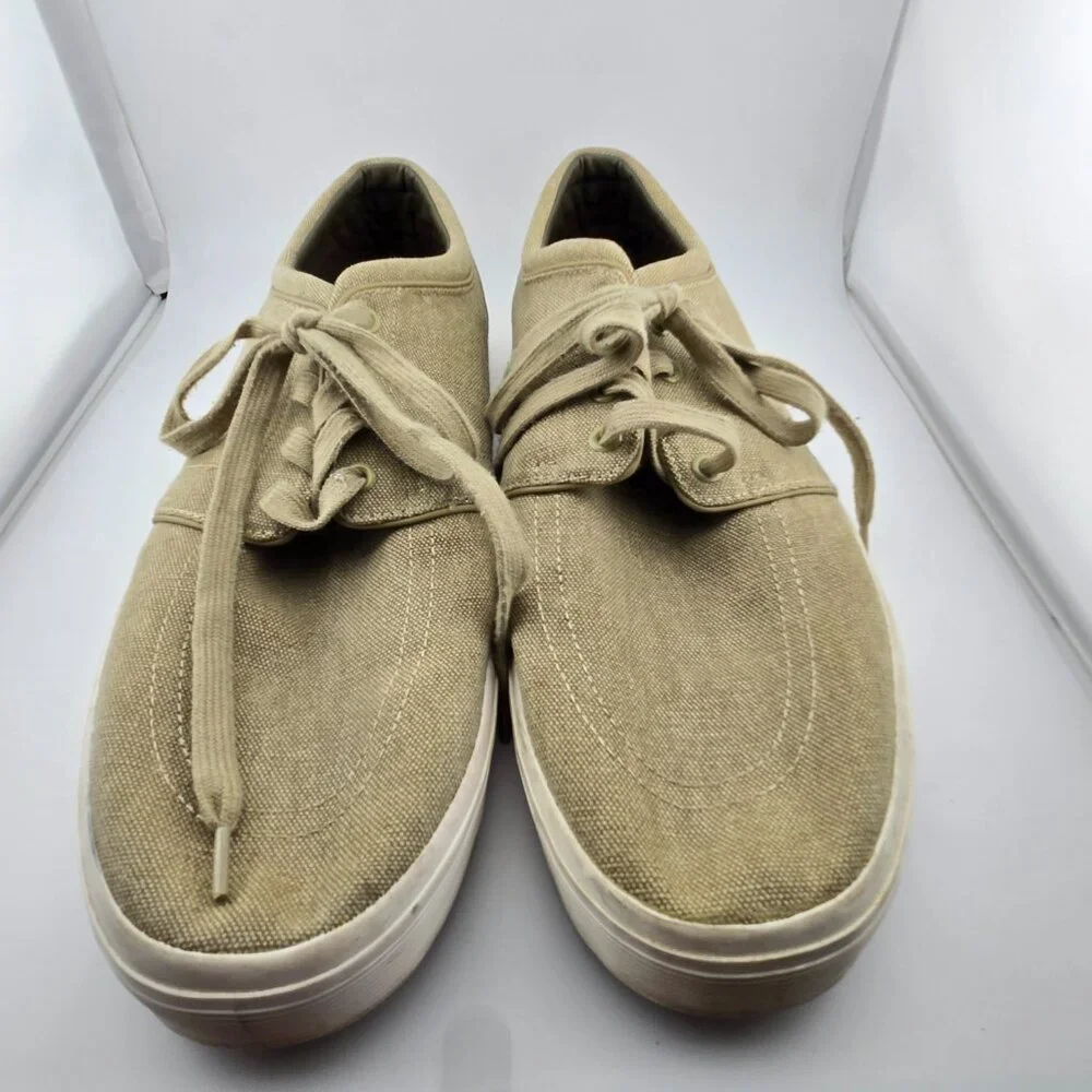 Polo Ralph Lauren Faxon Low Men’s 15D Tan Canvas Lace Up Sneakers